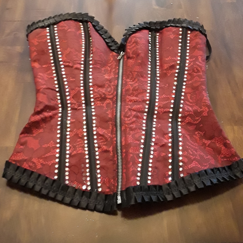 Corset, Beautiful red and black
